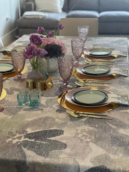 Burlap Shades of Purple Watercolor