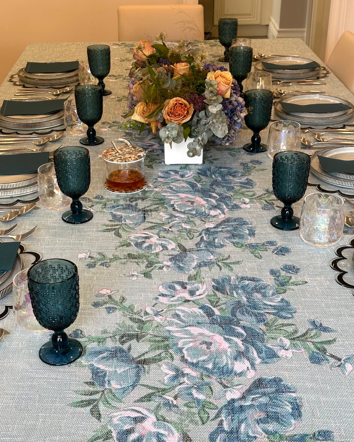 Green x Green floral design (down center)