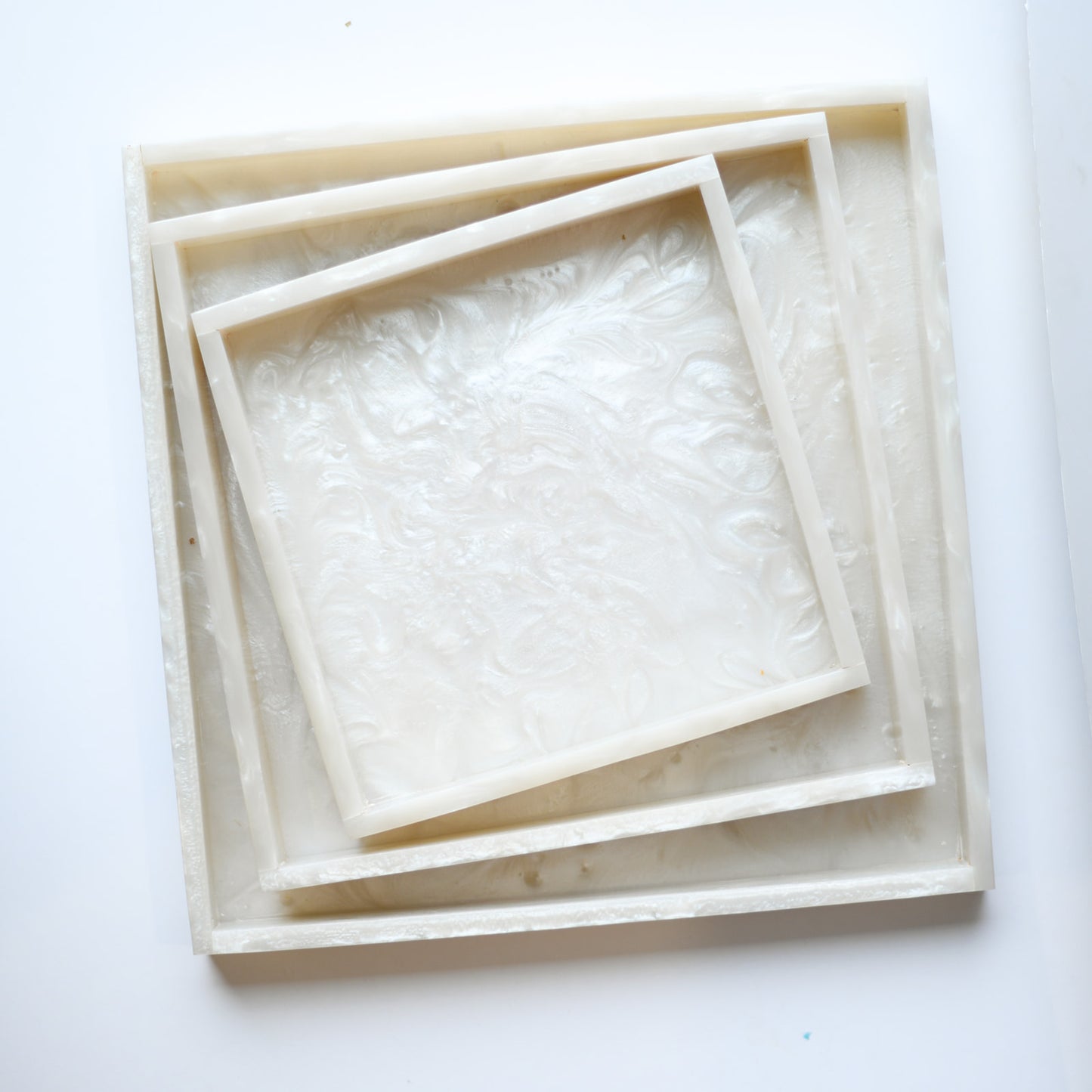 Cream Luxury Resin Tray