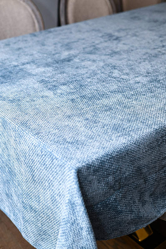Basketweave Velour - Blue Quartz