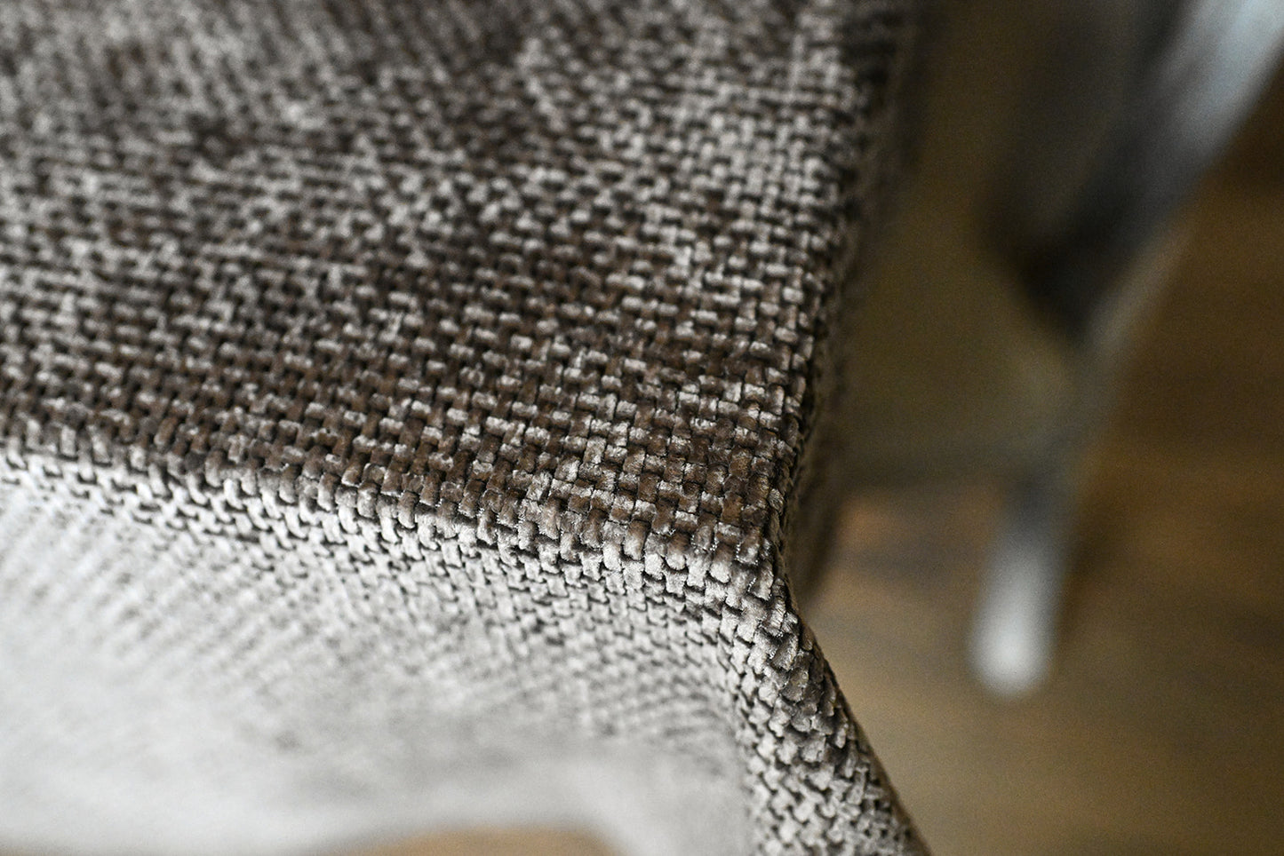 Basketweave Velour - Smokey Brown