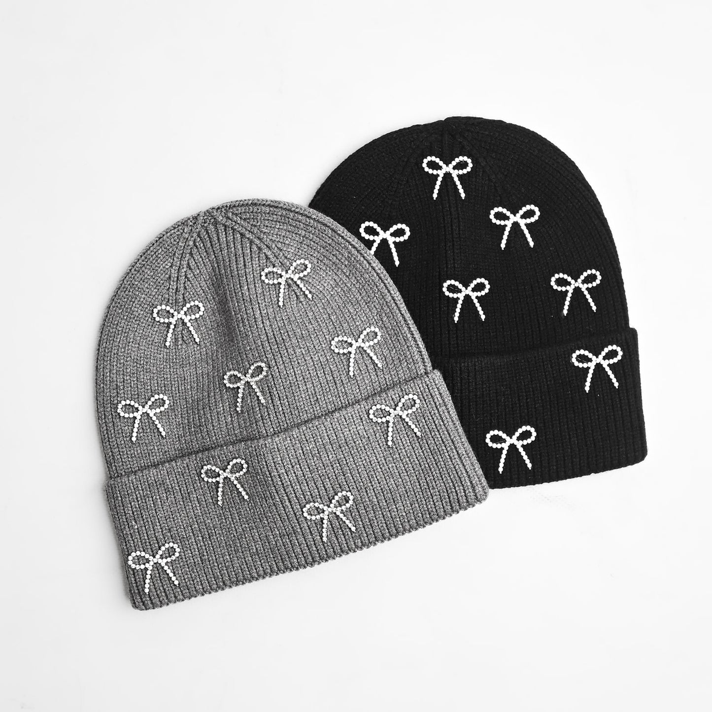 Crystal Bow Beanie