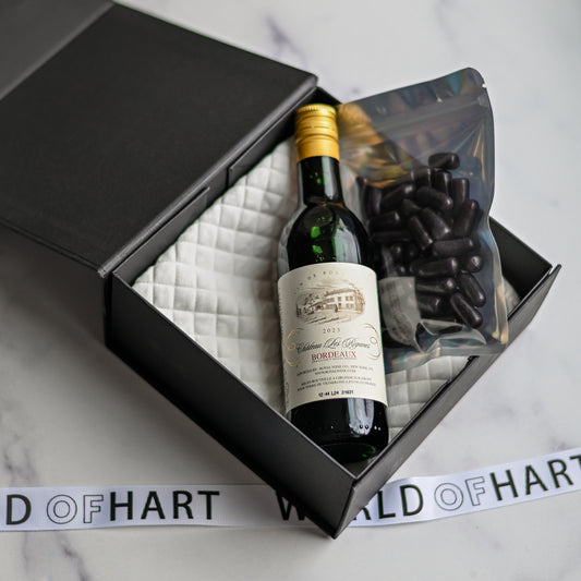 Luxe Black Magnetic Box Plus Challah Cover