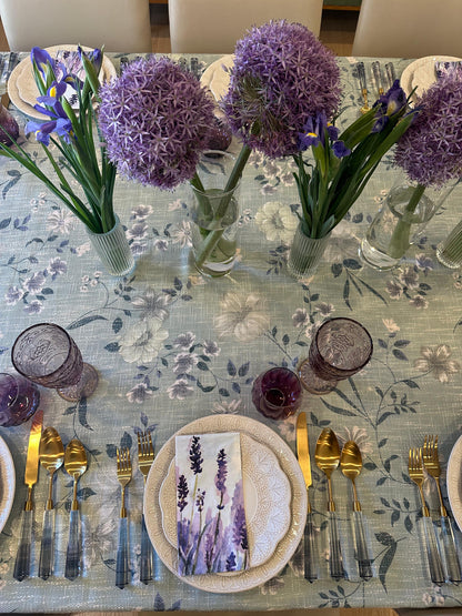 Sage Floral with lavender