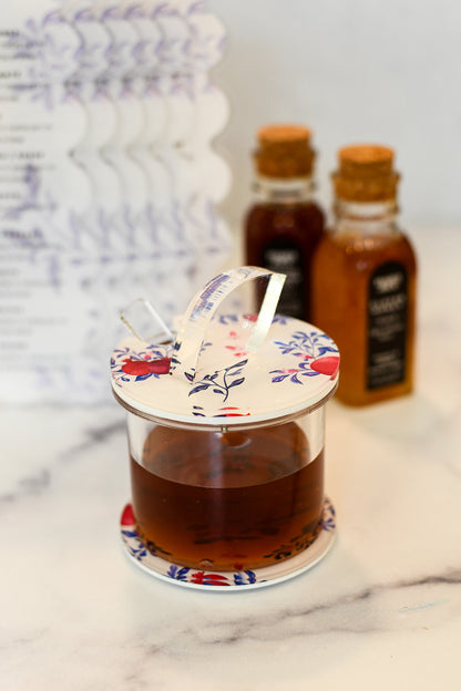 Pomegranate Design Honey Dish