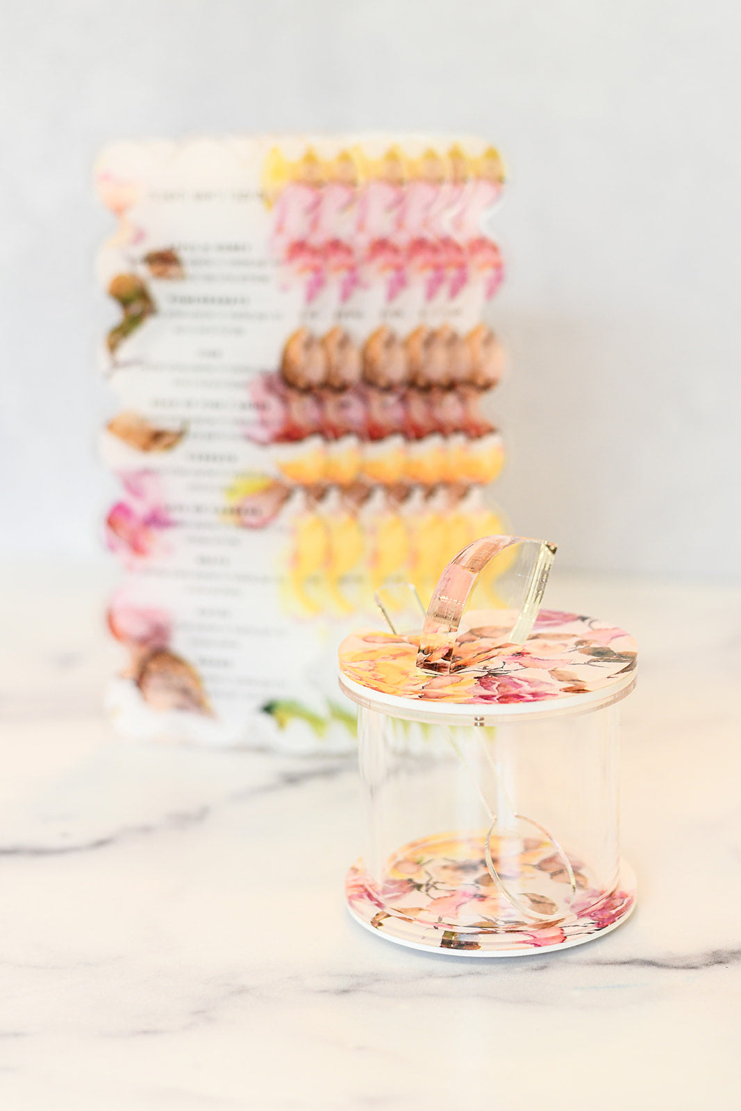 Fall floral Simanim Cards 6pcs/pkg