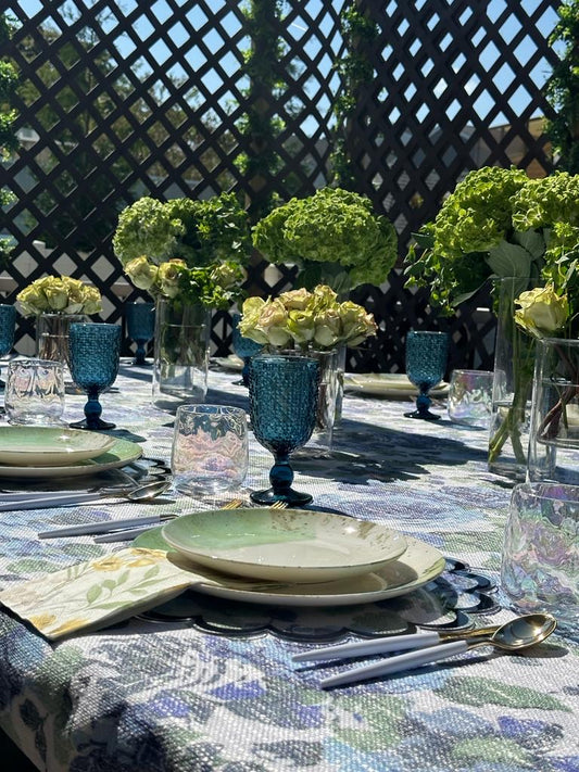 Blue + Green Florals