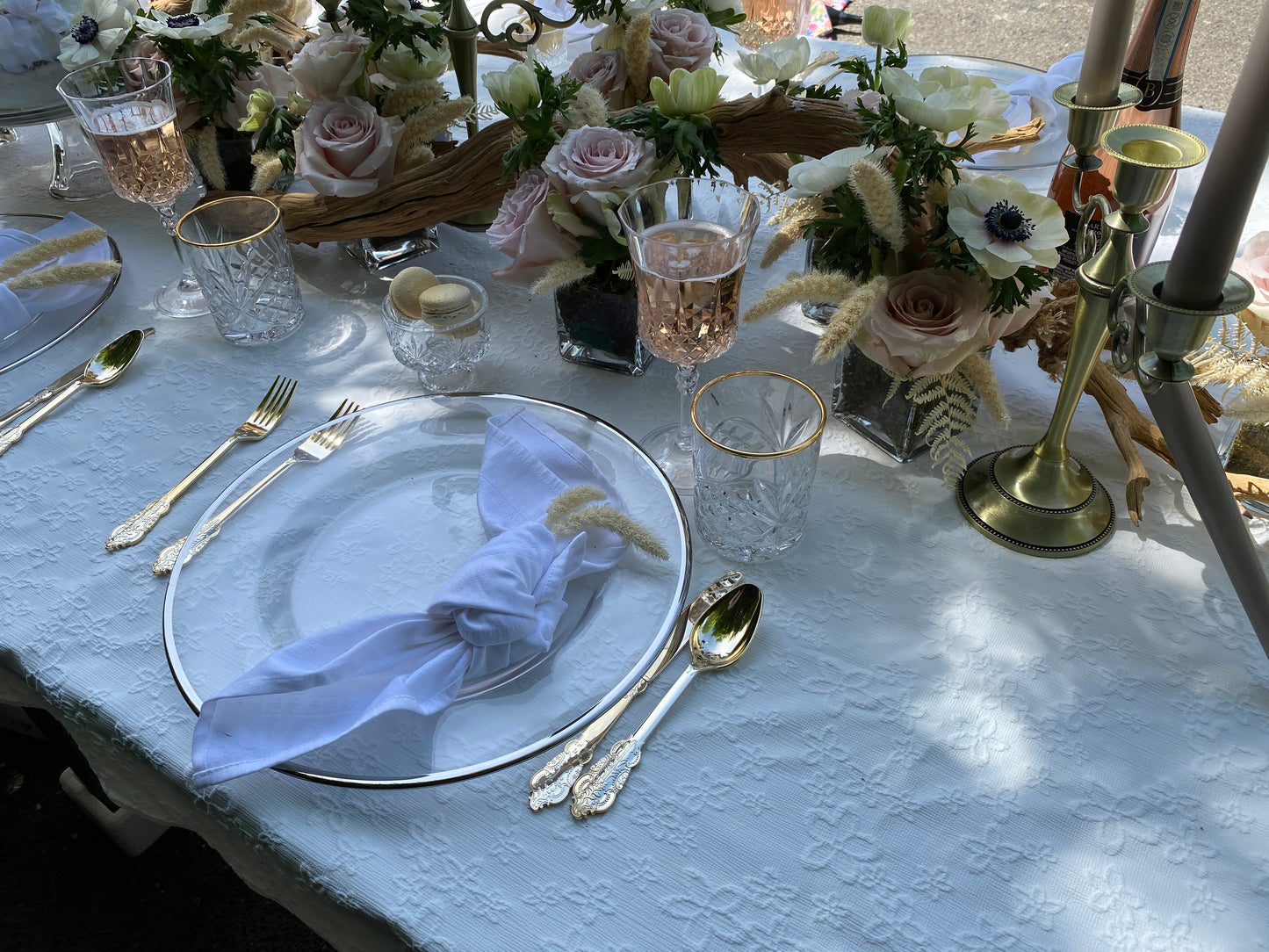 White Flower Eyelet Design