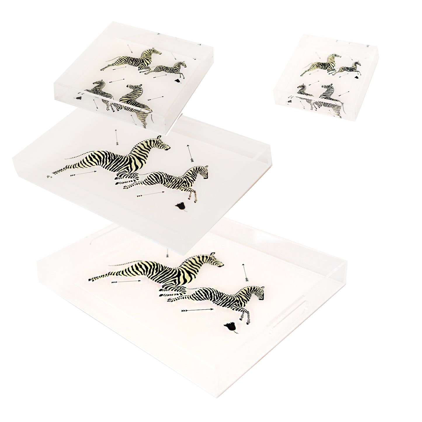 Jumping Zebras Lucites