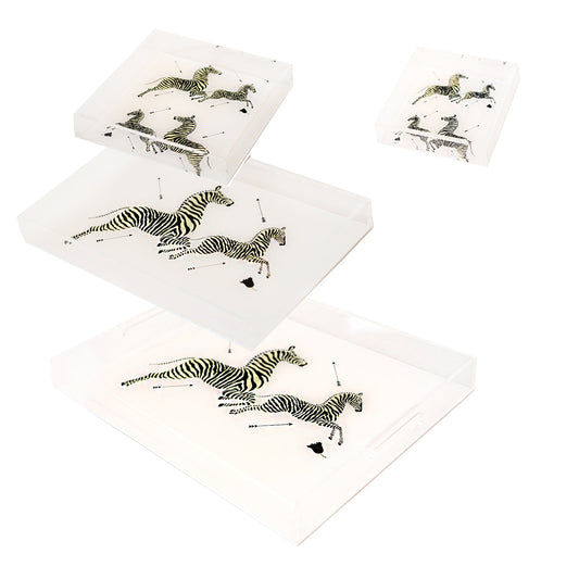 Jumping Zebras Lucites