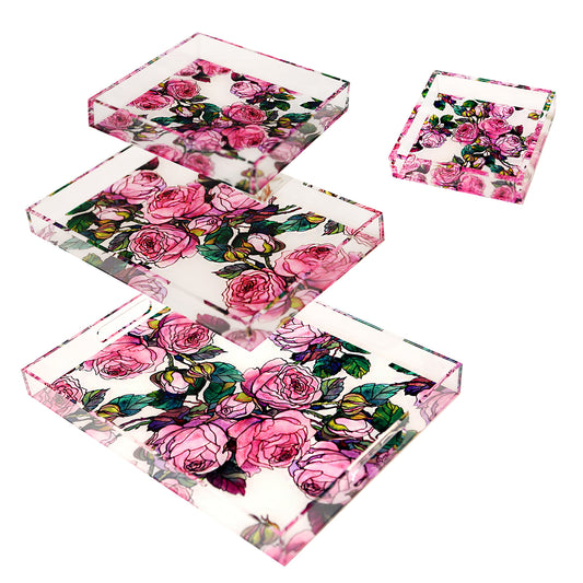 Rose Sketch Lucites
