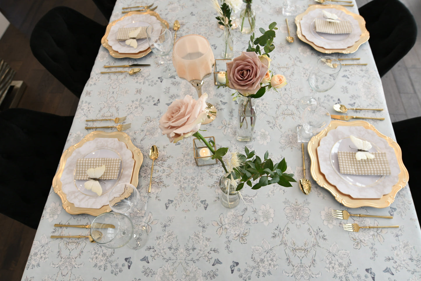 Soft Blue Vintage Toile
