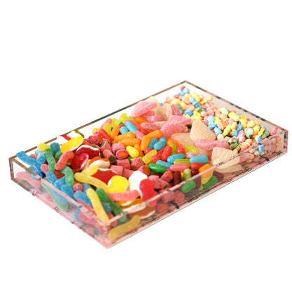 Medium Luxury Lucite Tray with cover
