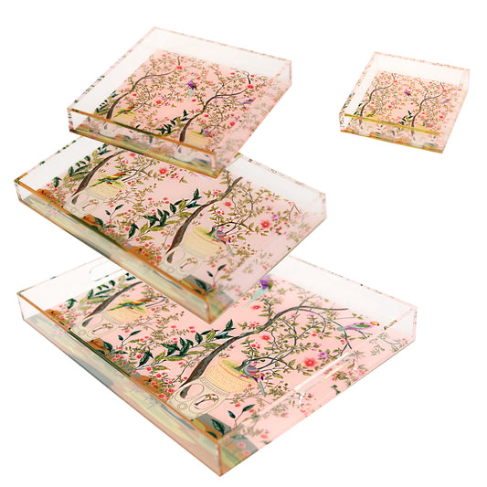 French Tapestry Design Lucites