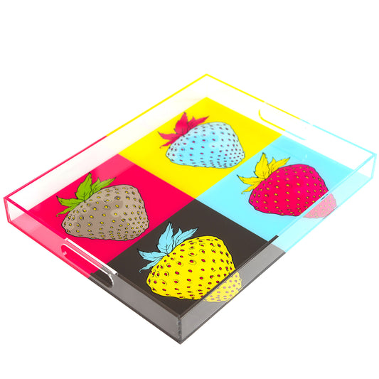 Pop-Art Strawberries Lucites
