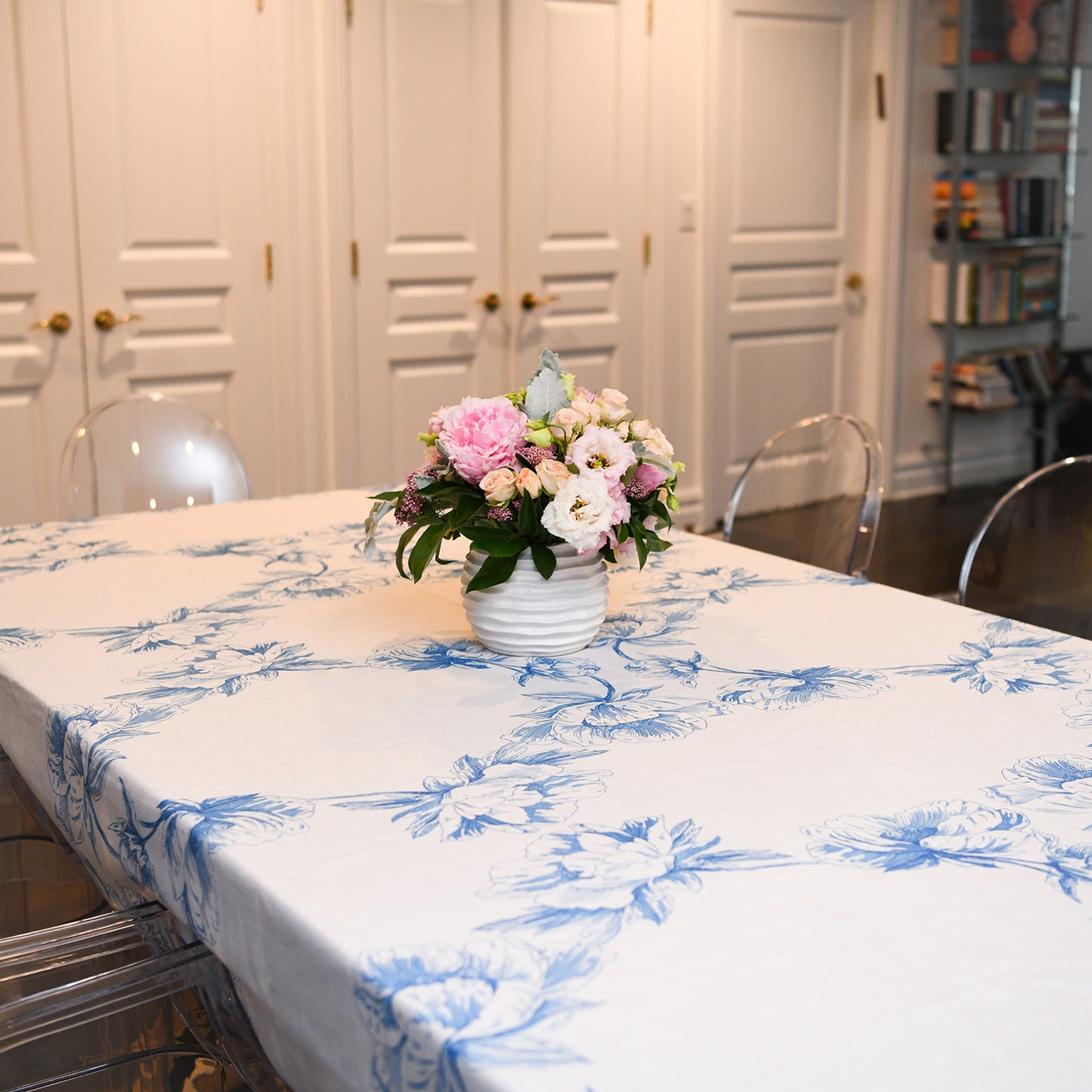 Blue Flower Diamond Linen- Pre Order