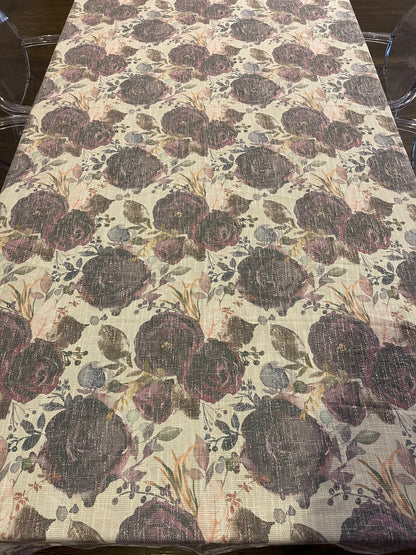Purple Flower Burlap
