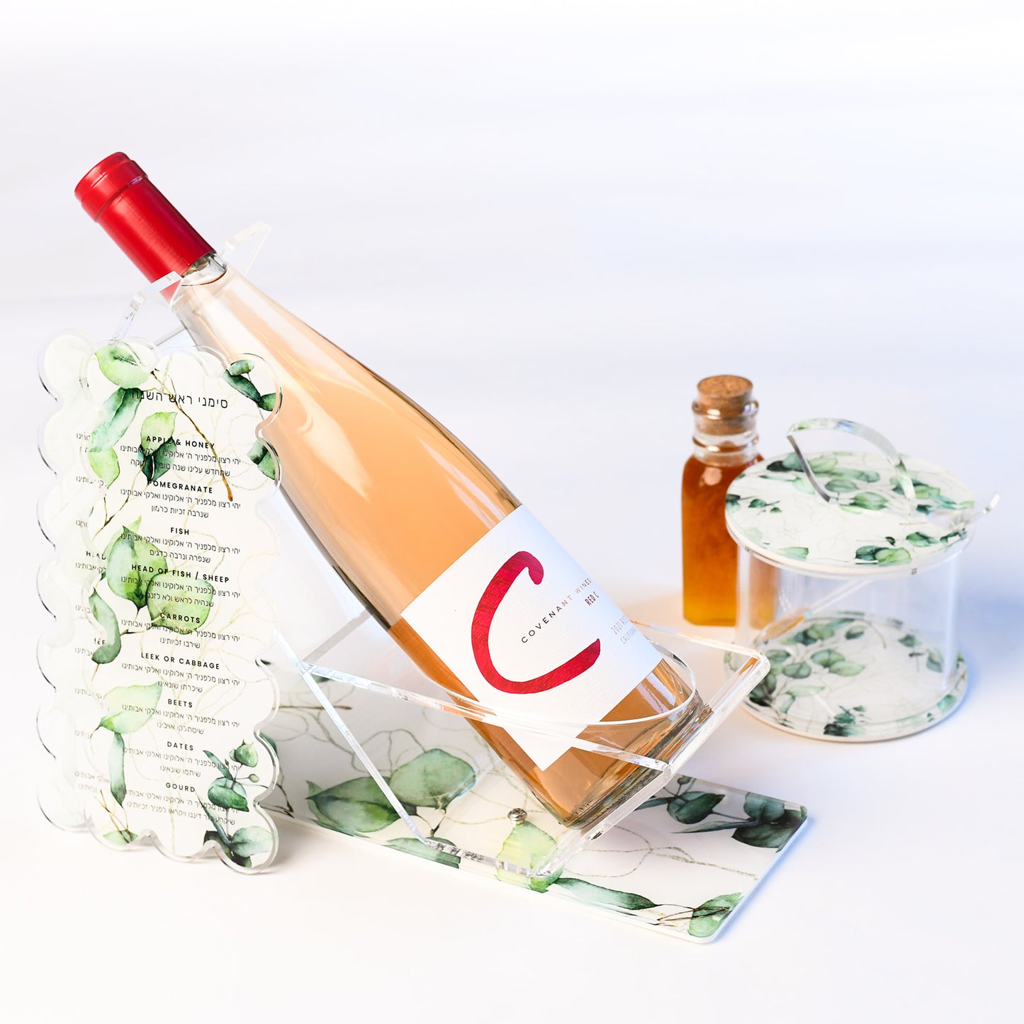 Green Leafy Wine Holder