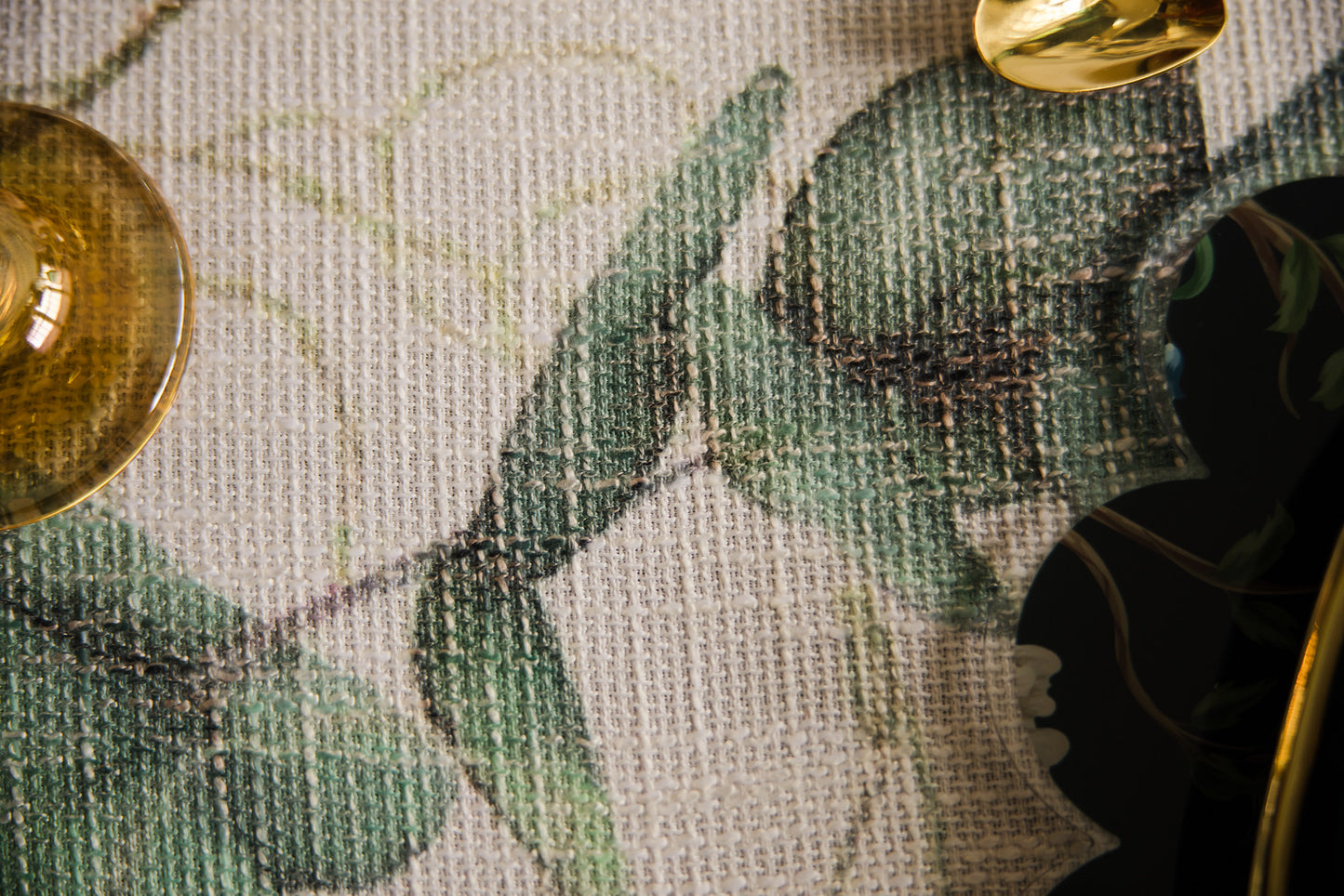 Green Leaf Burlap