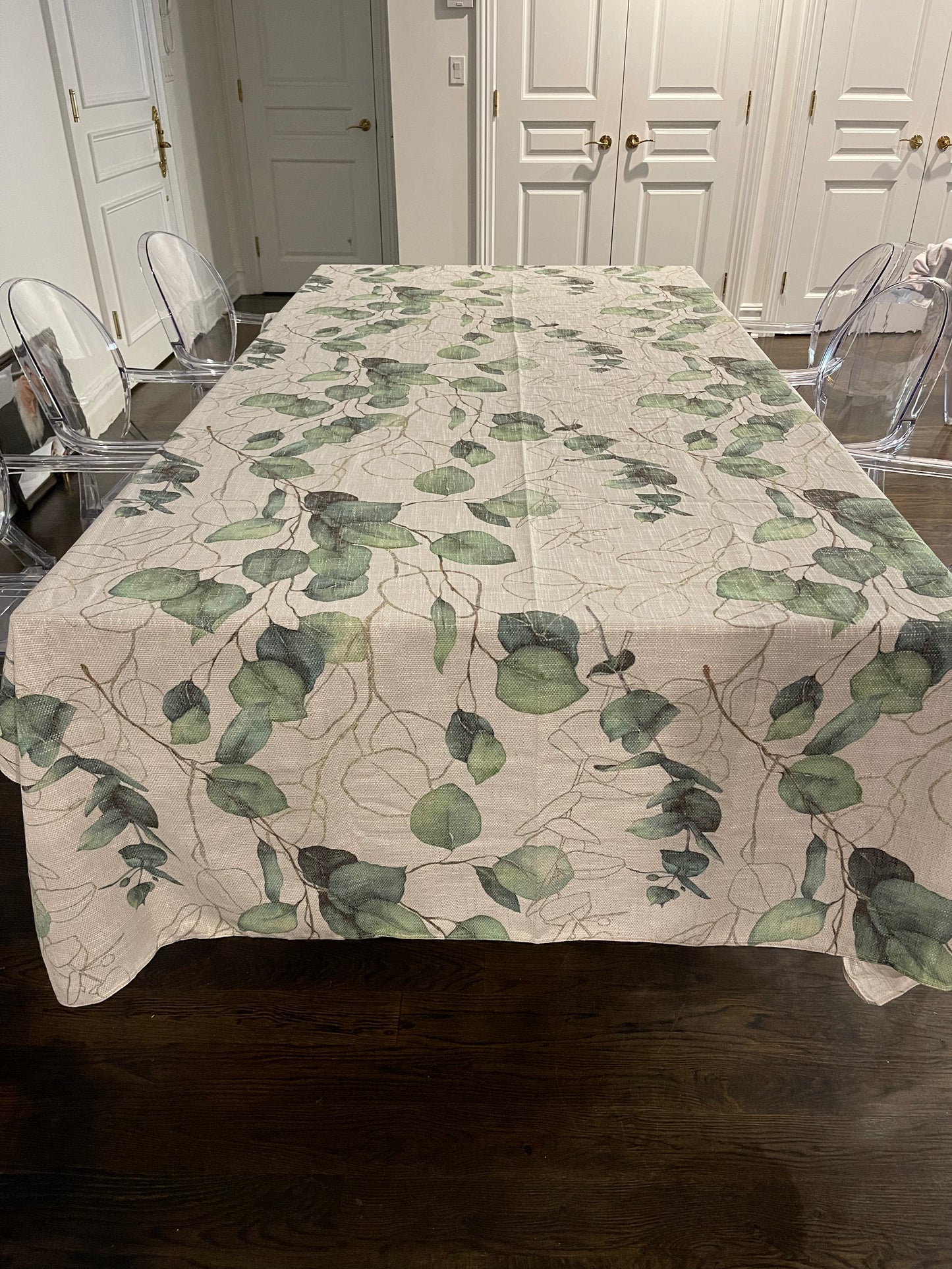 Green Leaf Burlap