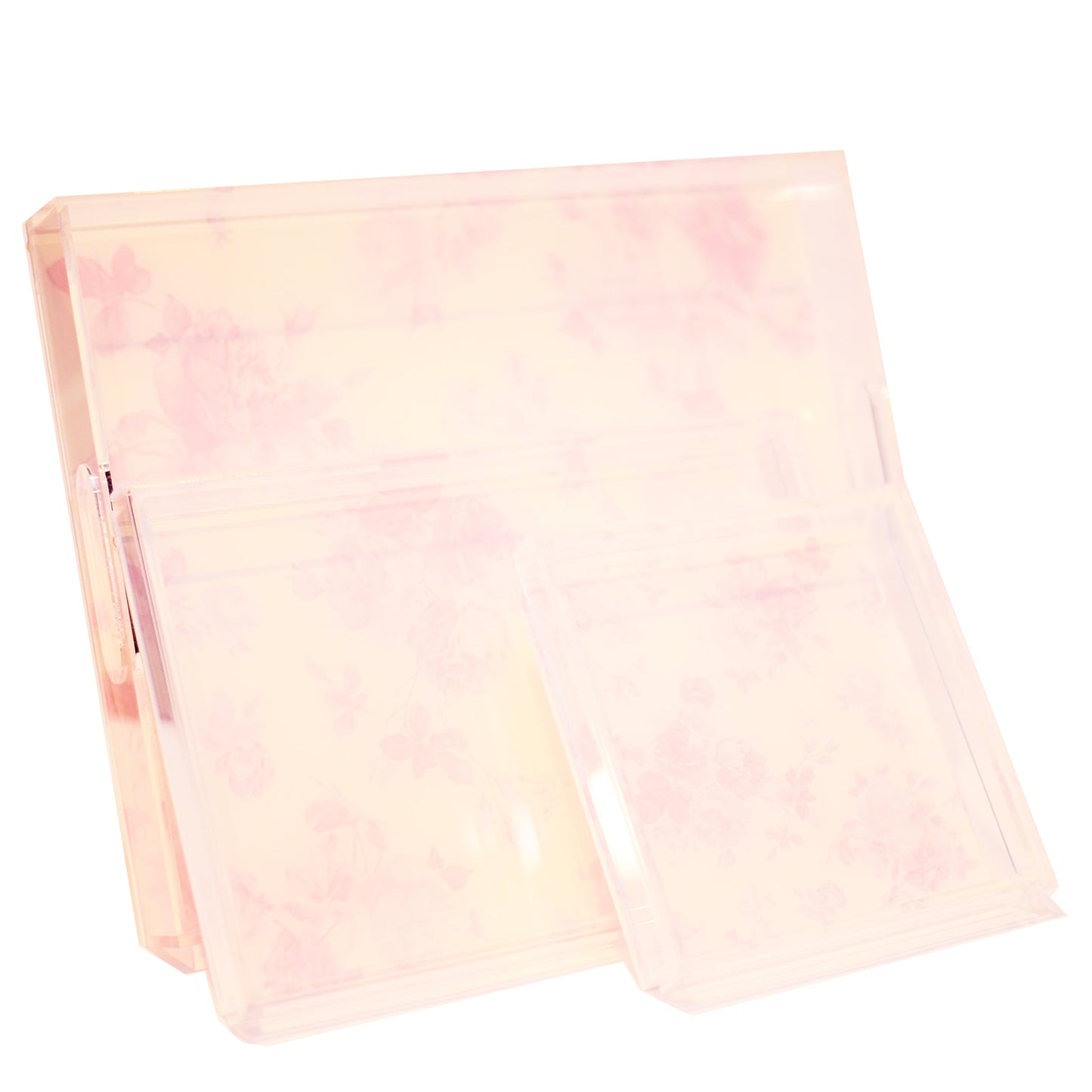 Soft Loveshack floral Design Lucites