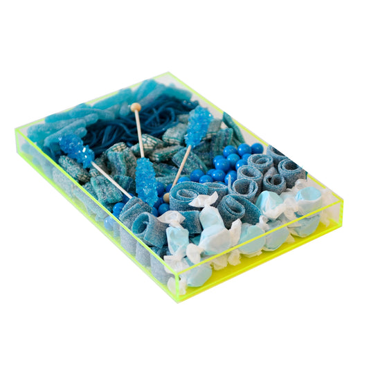Once in a Blue:) Blue standard Lucite tray