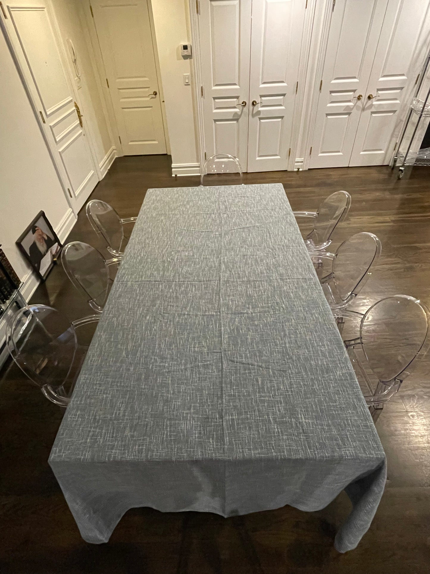 Solid: Pretty Blue (Denim) Burlap