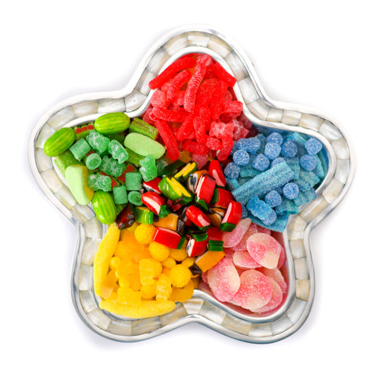Star Flower tray with pearl detail Dish