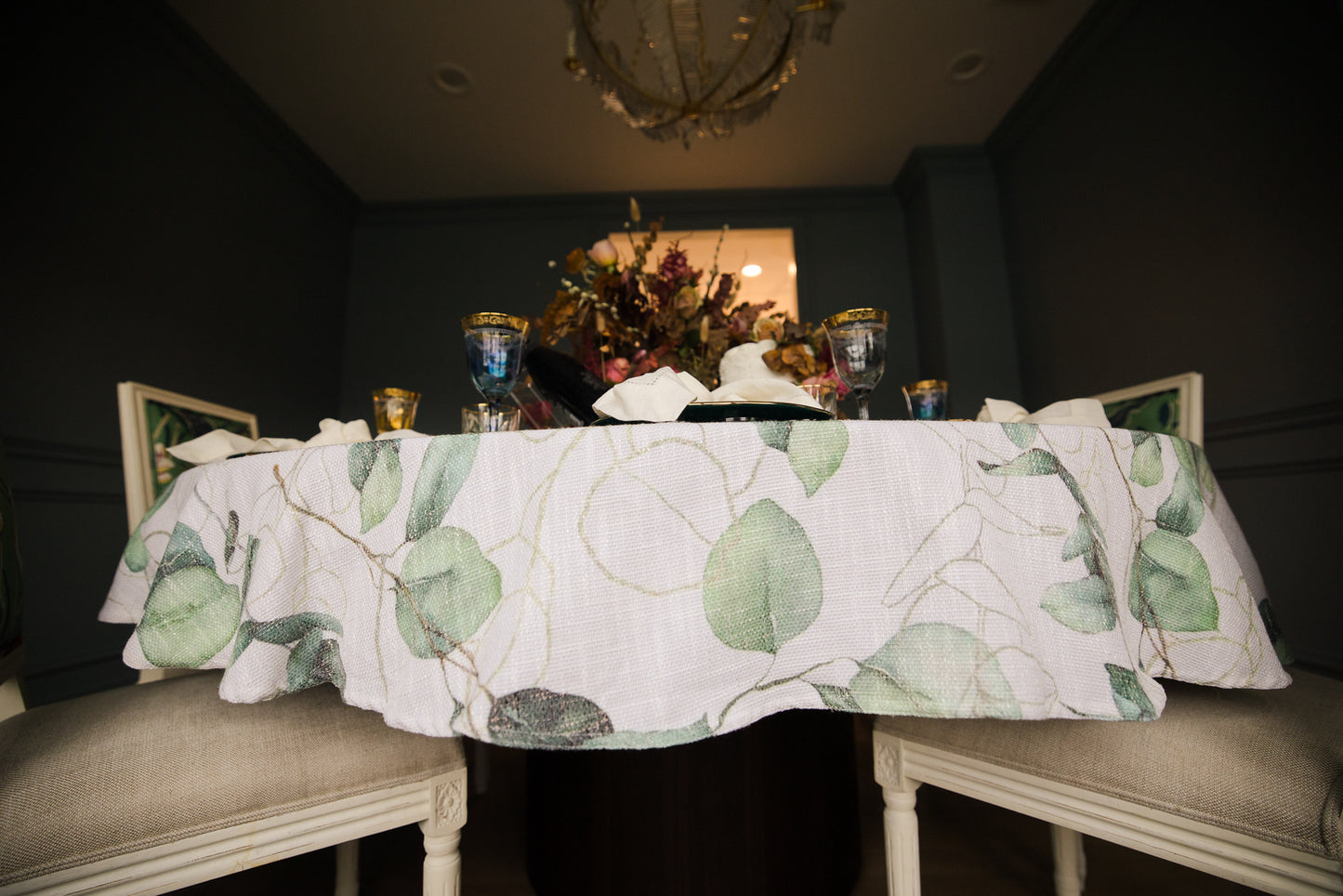 Green Leaf Burlap