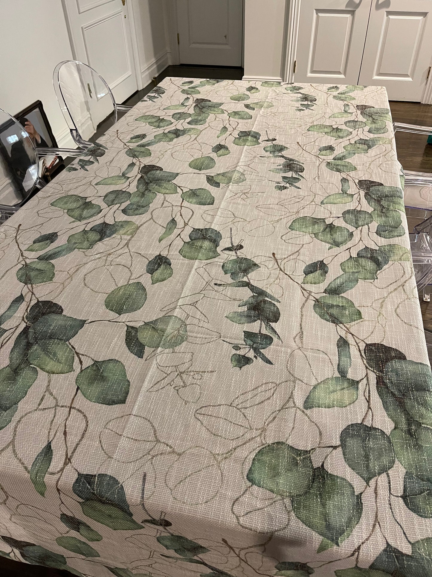 Green Leaf Burlap