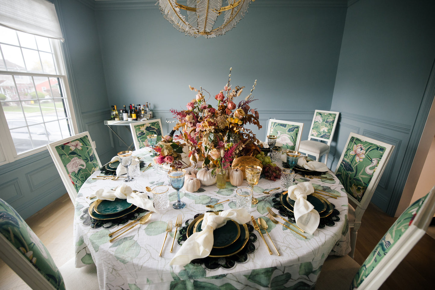 Green Leaf Burlap