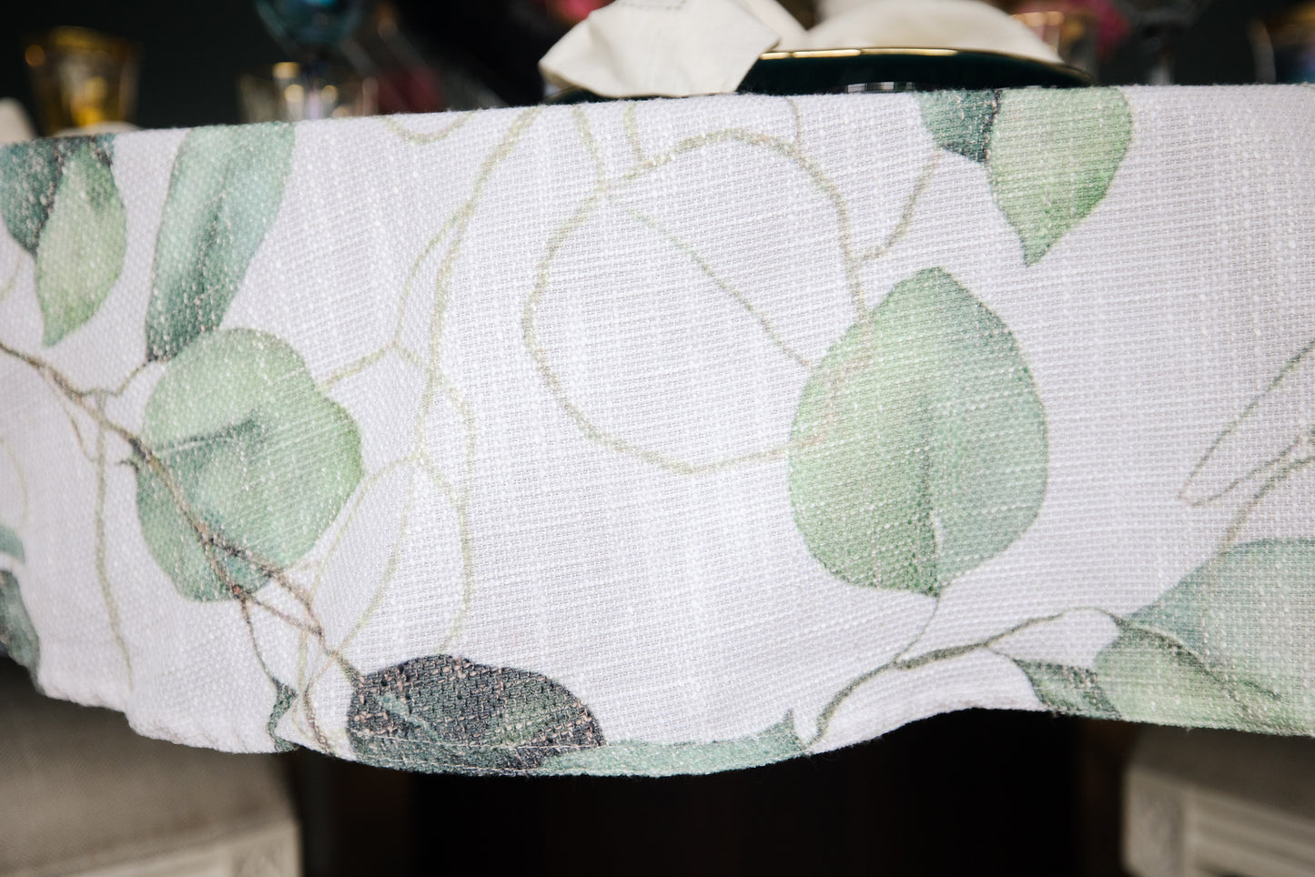Green Leaf Burlap