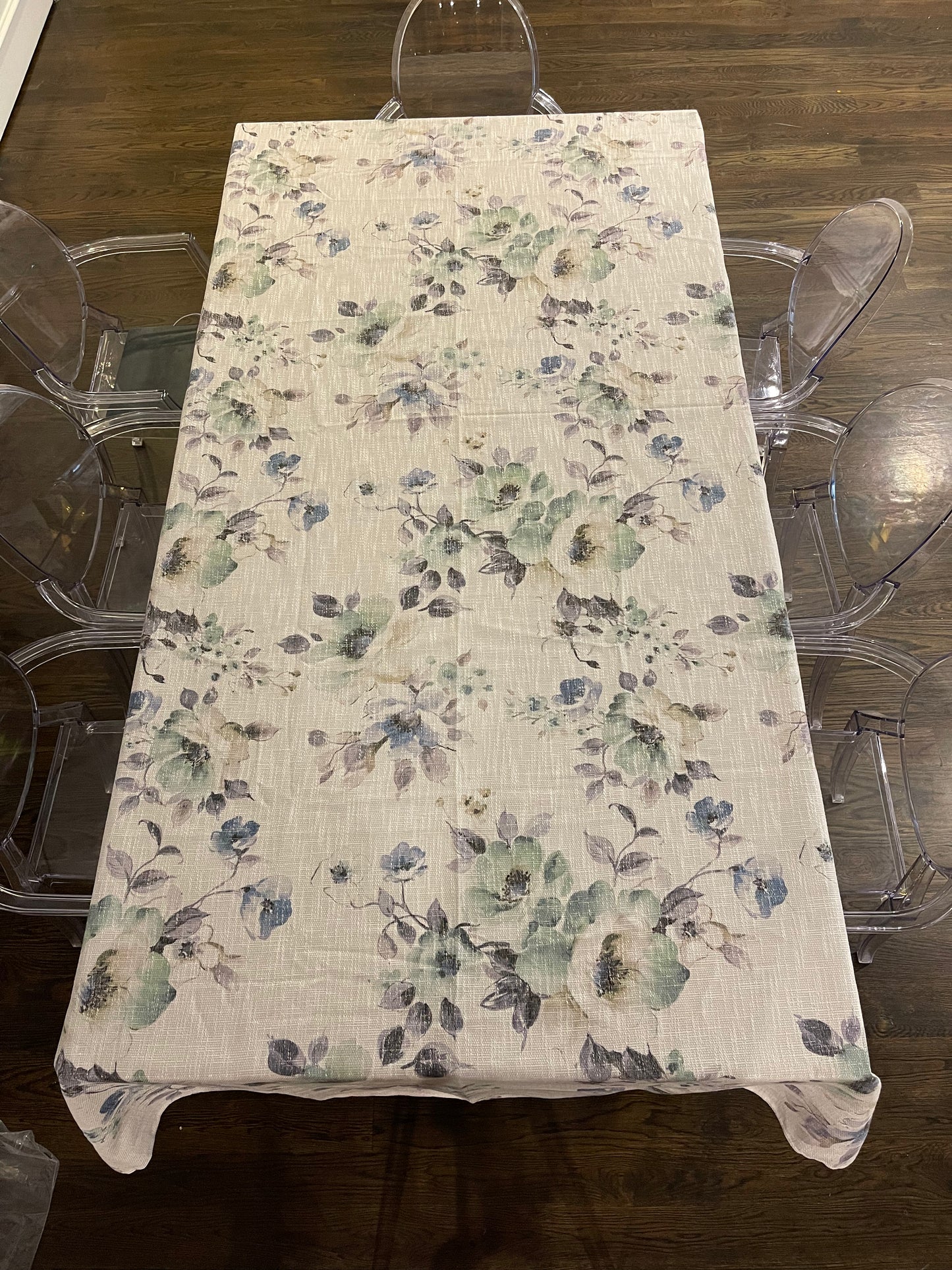 Lavender X Green Watercolor Burlap