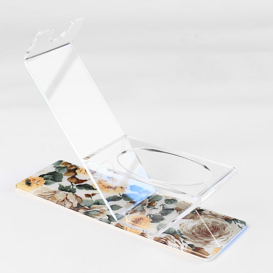 Beige Brown Yellow Floral Wine Holder