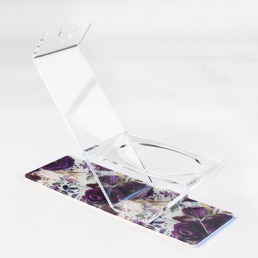 Purple Flower Wine Holder