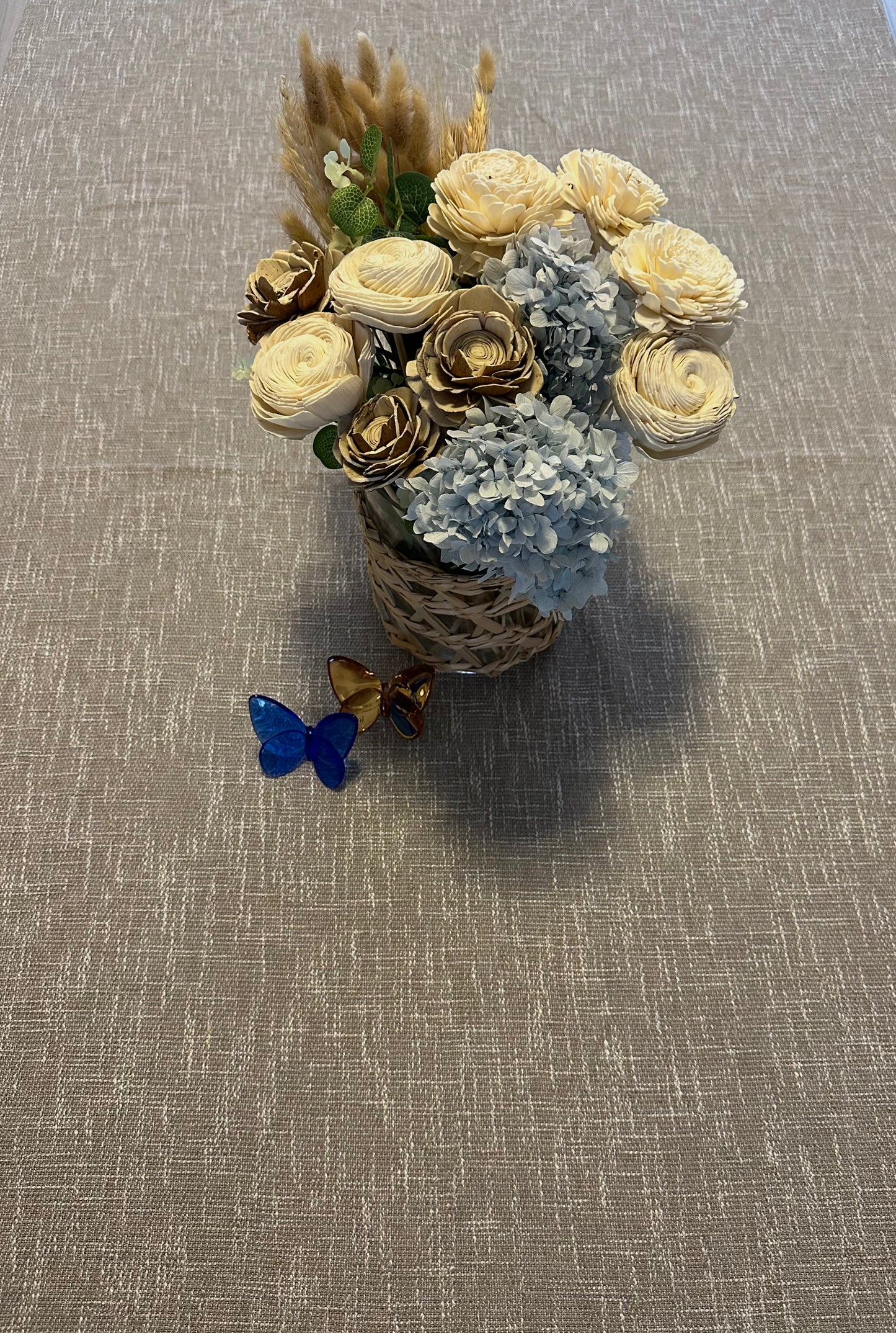 Solid: Grey Taupe Burlap