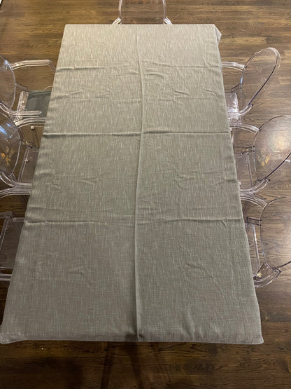 Solid: Deep Blue/Grey Burlap