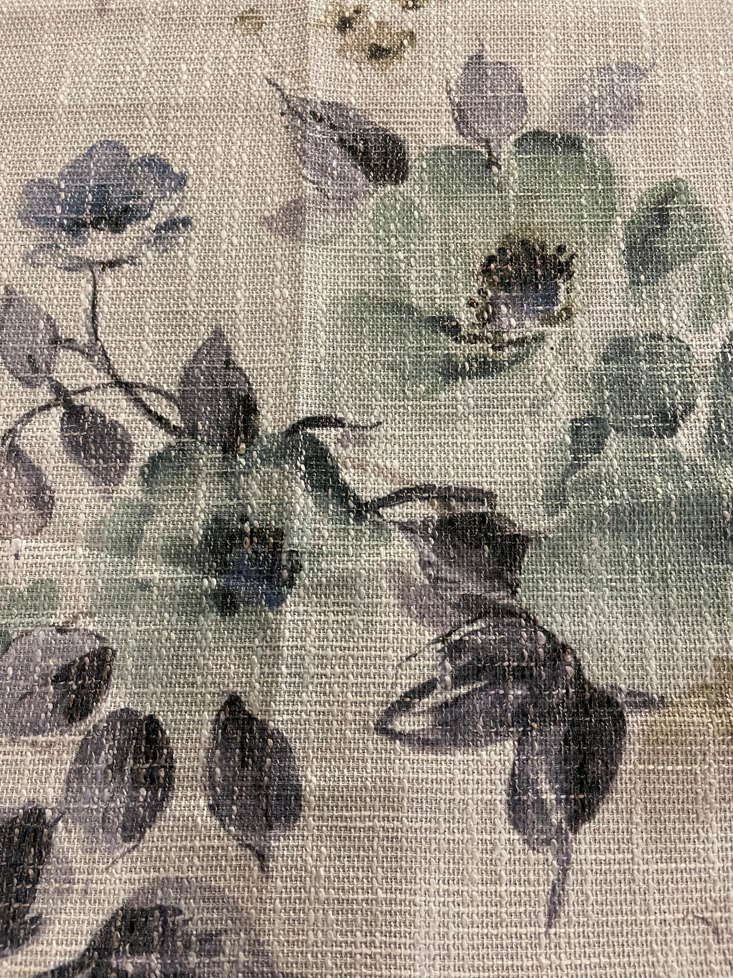 Lavender X Green Watercolor Burlap