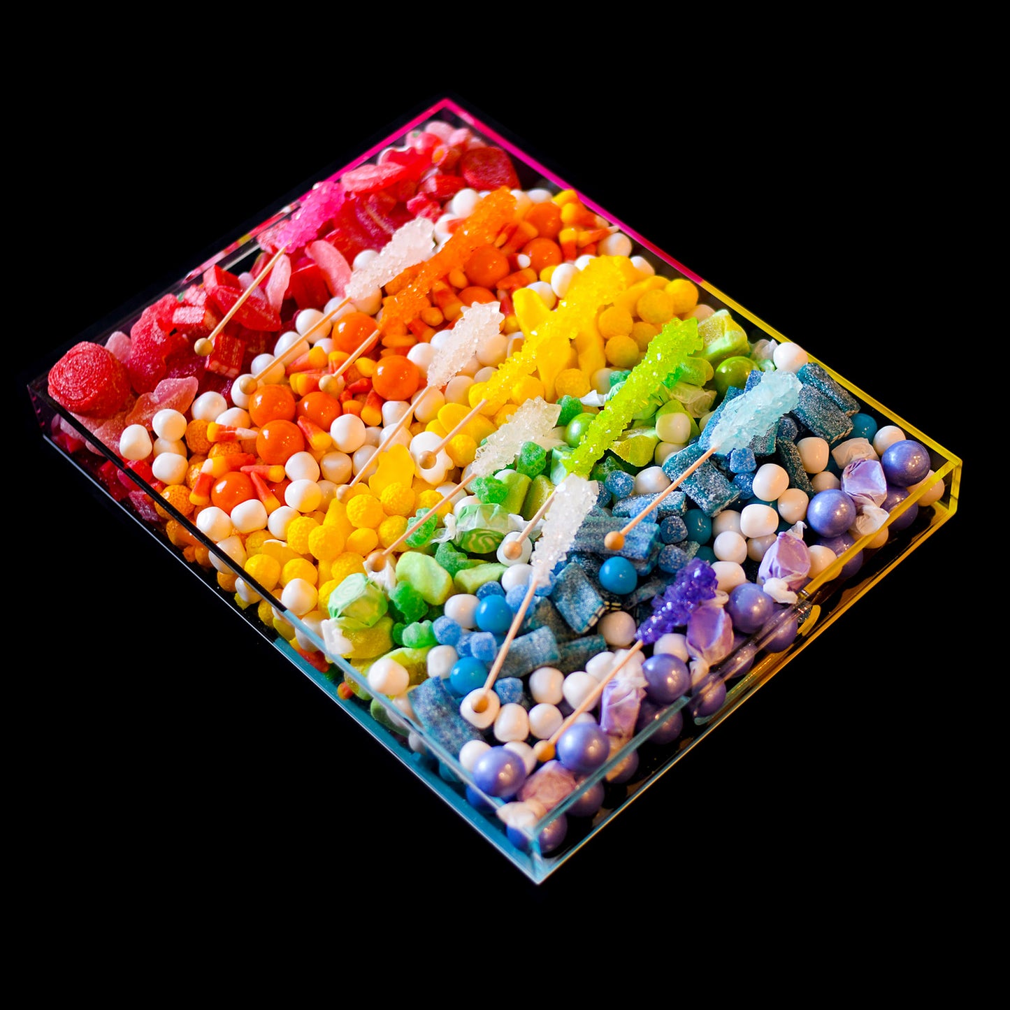Mega Party Tray with Luxe Lucite