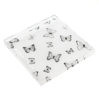 Square printed tray size large
