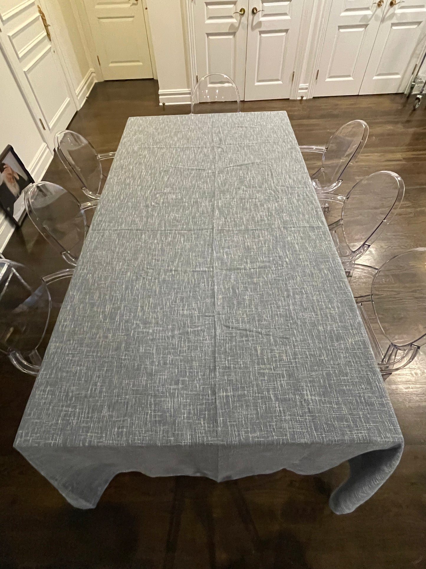 Solid: Pretty Blue (Denim) Burlap
