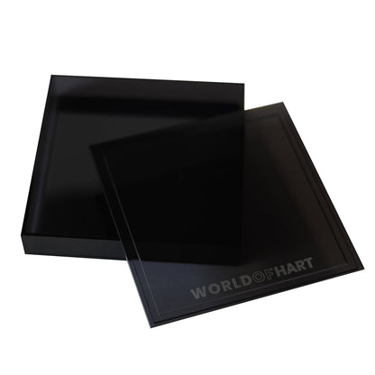 Square printed tray size large