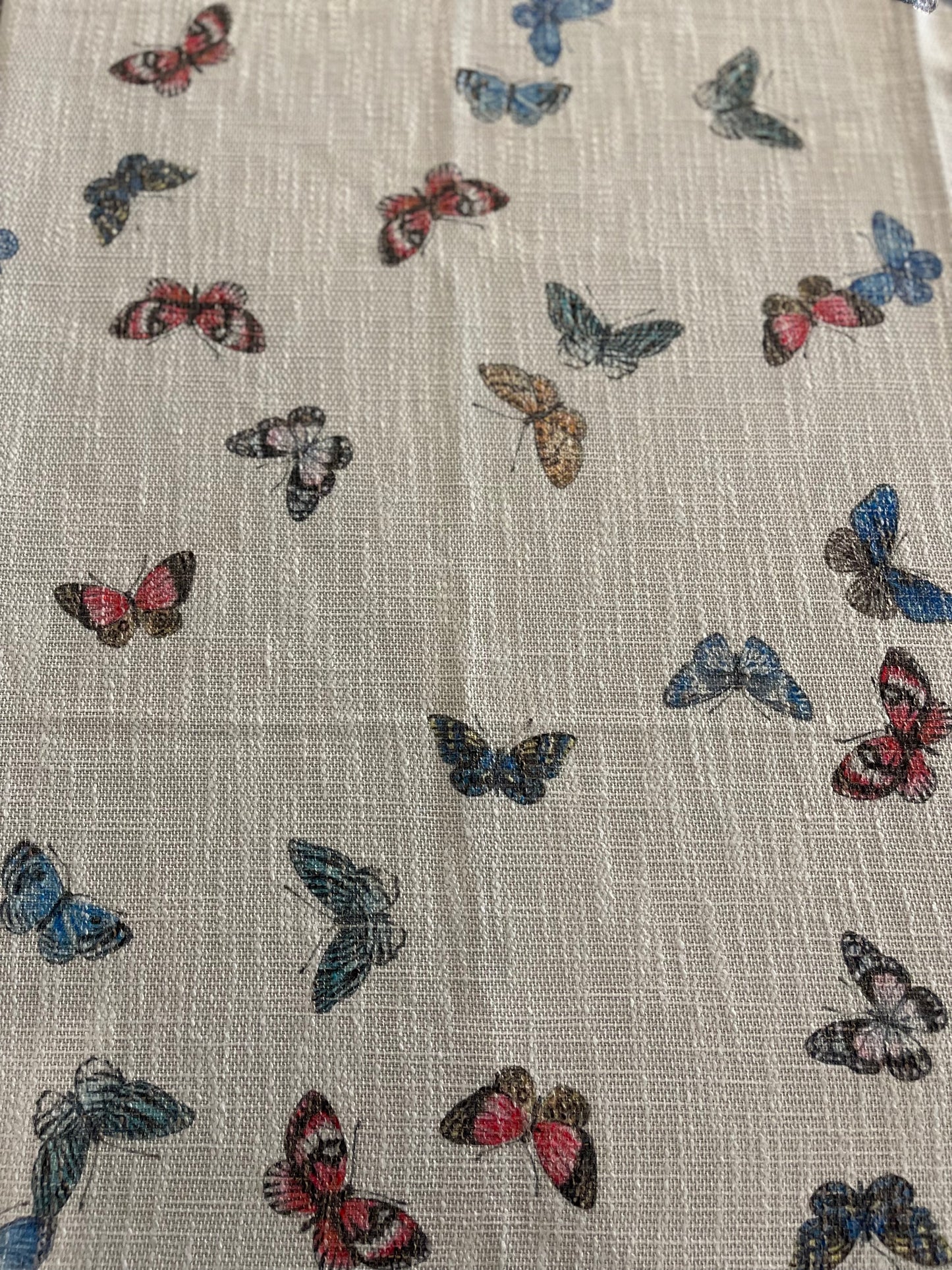 Colorful Butterflies Burlap